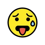 Hot Face SVG Icon